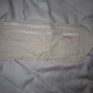 Rick Steves Tan Silk Fabric Belt, Undershirt, Money Pouch Accessory